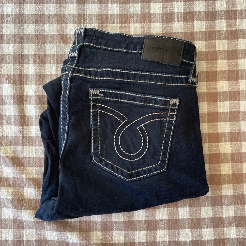 Big Star dark wash skinny jeans size 33 long